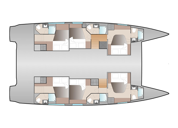 Fountaine Pajot Aura 51 - 6 + 1 cab - Breeze - 2024.