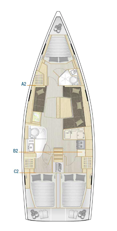 Hanse 418 - 3 cab. - Fangio - 2019