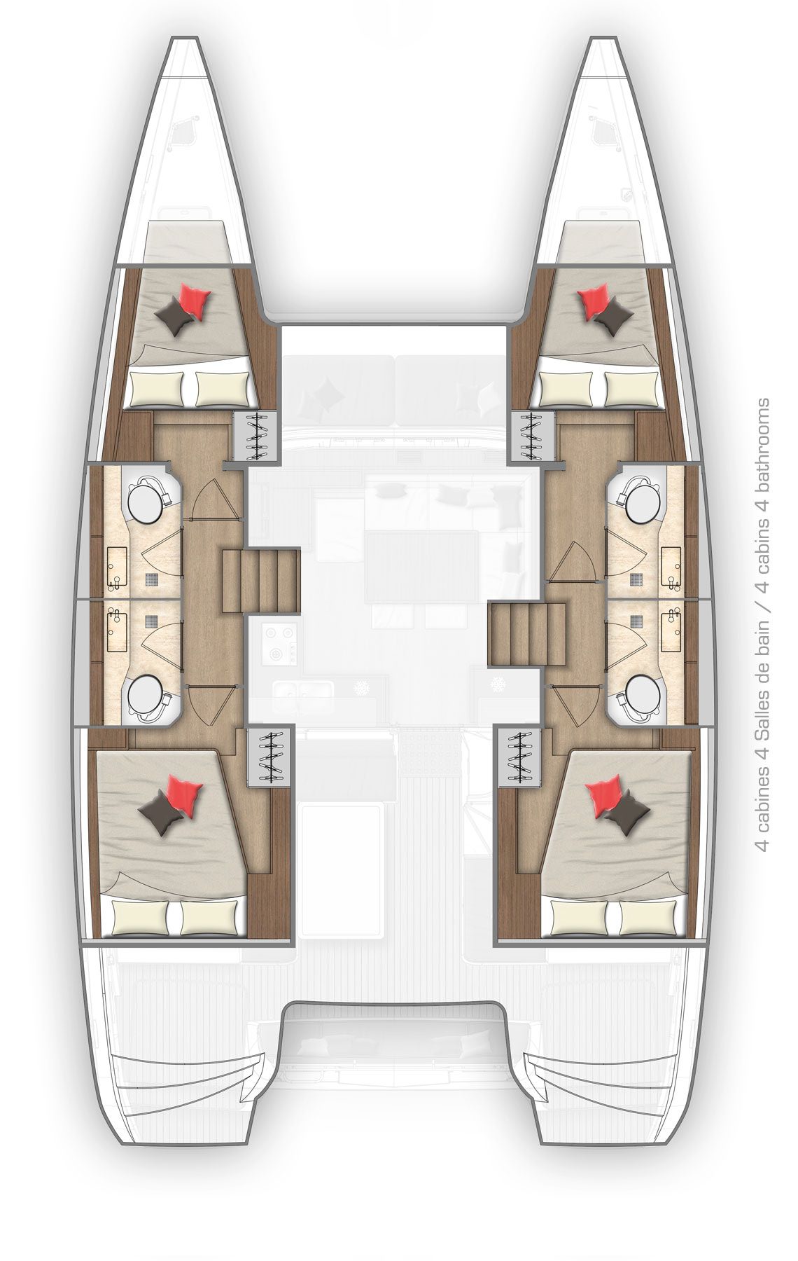 Lagoon 40 - 4 + 1 cab. - Zekner - 2021