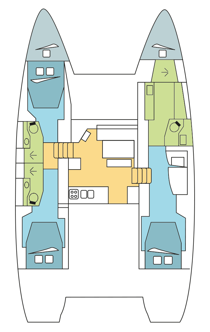 Lagoon 46 OW - 3 + 2 cab. - NN - 202